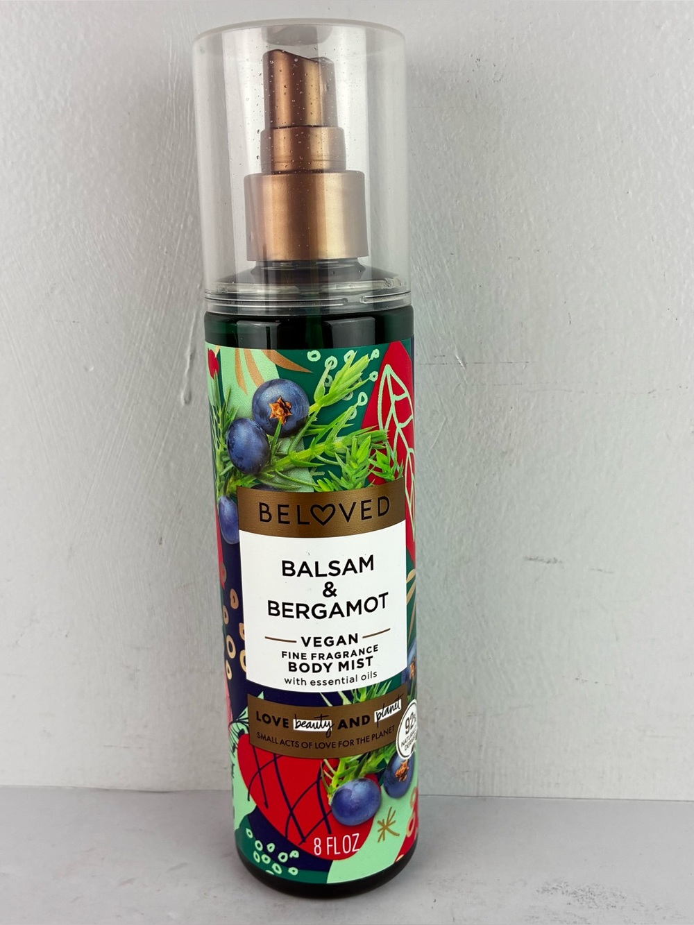 Love Beauty & Planet Beloved Balsam & Bergamot Vegan Body Mist Spray NIP